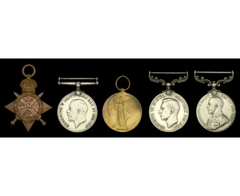 Five: Warrant Officer Class II F. Cantlon, Royal Army Service Corps  1914 Star (M-24997 Sjt. F. Cantlon. A.S.C.); British War
