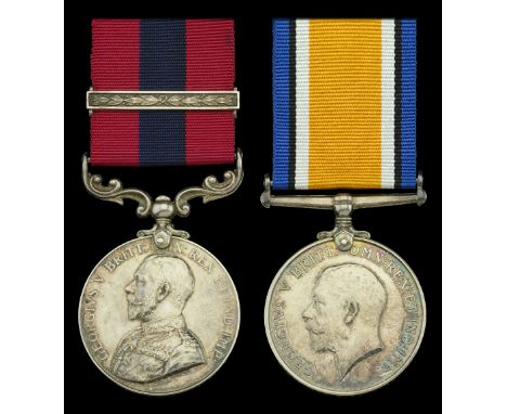 A Great War D.C.M. and Second Award Bar pair awarded to Gunner C. Edwards, Royal Field Artillery   Distinguished Conduct Meda