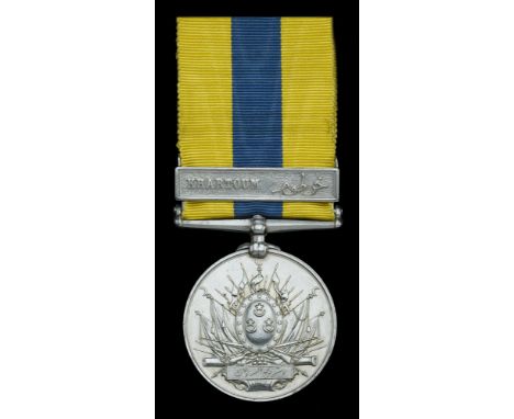 Khedive’s Sudan 1896-1908, 1 clasp, Khartoum (4426. Pte A. Anderson. 1/Northd: Fus:) contemporarily engraved naming, good ver