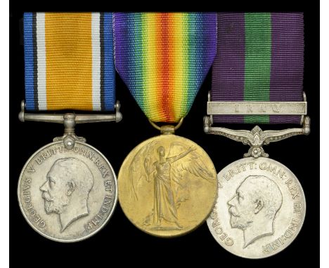 Three: Sergeant G. R. S. Jeram, Duke of Cornwall’s Light Infantry  British War and Victory Medals (38803 Pte. G. S. Jeram. D.