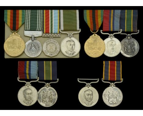 Four: Prison Officer First Class J. Chikore, Zimbabwe Prison Service Zimbabwe, Independence Medal 1980 (4143); Prison Service