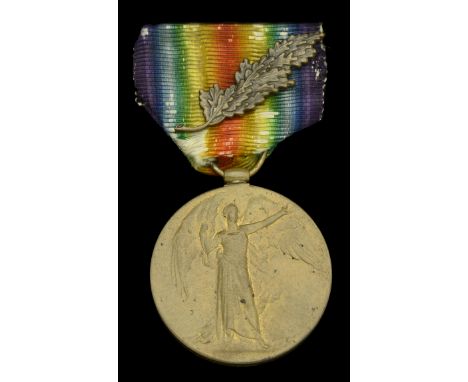 The historically important Great War Victory Medal awarded to Colonel T. Sinclair, Army Medical Service, who personally condu