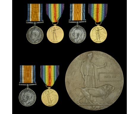 Family Group:  Three: Private P. L. Orr, Queen's Own Cameron Highlanders, who died of wounds on the Western Front on 4 Januar