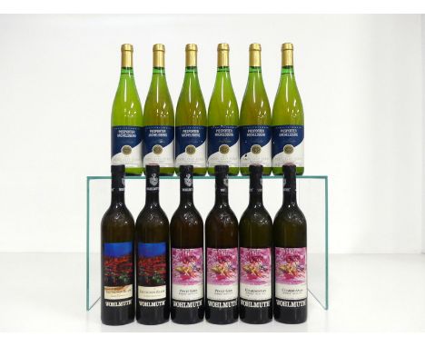 2 bts Wohlmuth Sauvignon Blanc 1997 Summus Ernte vsl bs, sl stl 2 bts Wohlmuth Pinot Gris 1998 Summus Estate  vts, ts, vsl bs