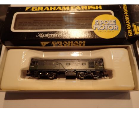 Graham Farish N Gauge BR 2 Tone Green D7645 Diesel Loco Boxed CONDITION REPORT: Item identification number: 8304.