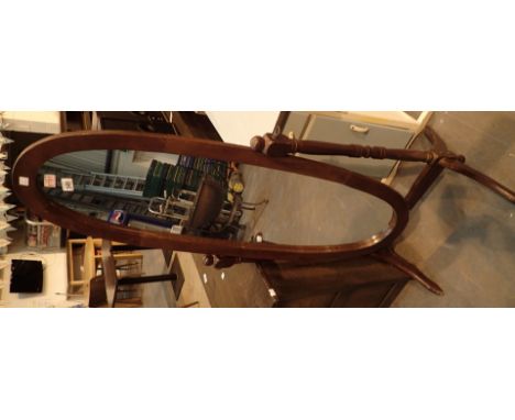 Mahogany cheval mirror 