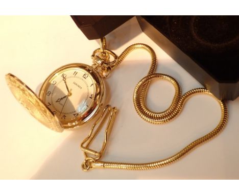 Sekonda gold plated pocket watch 