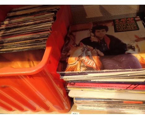 Shelf of LPs from Motown to Buddy Holly 