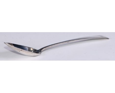 A George III Scottish Provincial silver Celtic Point pattern table spoon, 24cm long, Alexander Campbell, Greenock c.1800 