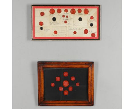 19th century and earlier, mounted on paper with hand written inscriptions, including those of Mary Queen of Scots (3), Speake