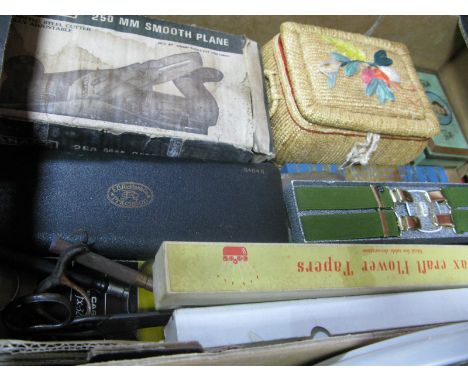 Anant 250mm Smooth Plane, chess, Richter geometry set, wax flower tapers, etc:- One Box