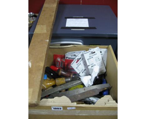 A Digital Home Safe, quantity of tools, batteries.