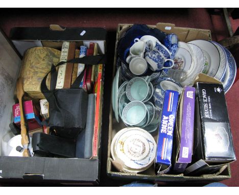 Polaroid Impulse &amp; Halina Sprite Cameras, Ladybird and other children's books, Blue &amp; White pottery, commemorative wa