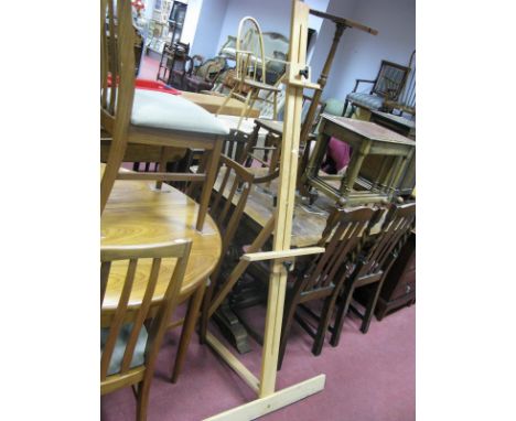 A Windsor &amp; Newton Wooden Freestanding Collapsible Artists Easel, when erected 182cm high.