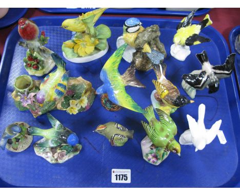 Ceramic Birds, including Thorley 'Springtime' Adderley 'Robin', Mack 'Blue Tit', Goebel, Raybar, Worcester, etc/ (13)