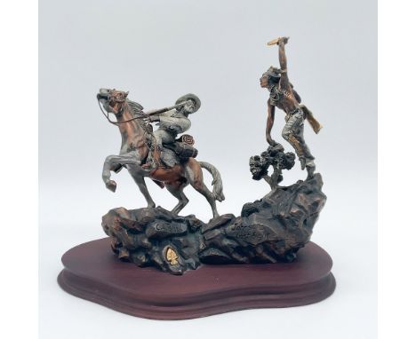 This striking mixed media sculpture titled Johnson's Last Fight is a limited edition piece from the acclaimed Legends series,