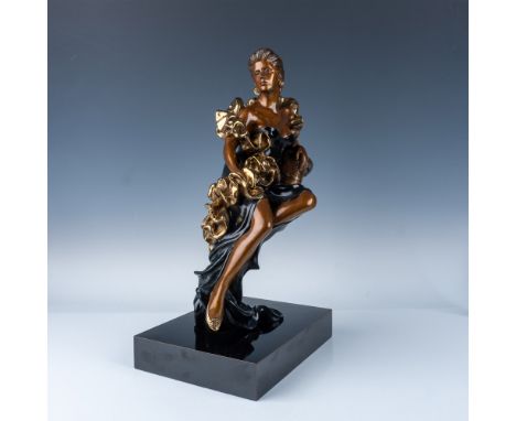 This limited-edition bronze sculpture, titled "Evening," is the work of American artist Alice Riordan. This limited edition p