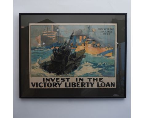 This original World War I propaganda poster, designed by American artist L.A. Shafer in 1917, was part of the U.S. Treasury D