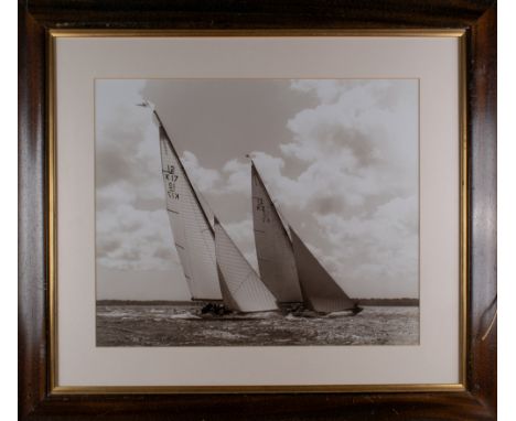 20th Century Cowes Sceptre and Evaine Silver gelatin print on paper Label verso inscribed, 'certificate of authenticity / thi