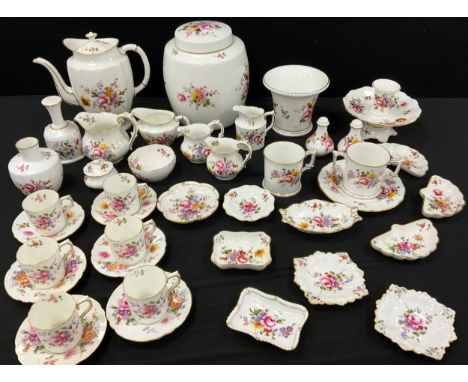 Royal Crown Derby ‘Derby Posie’ ware including; a coffee service for six comprised of; coffee pot, cream jug, sugar bowl, six