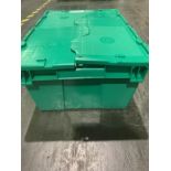 New Uline Green Totes w/ Flip Tops