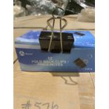 ACM#E 2" Binder Clips, 1" Capacity