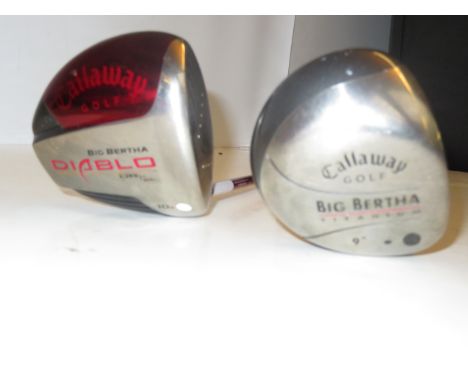 Callaway big Bertha titanium driver &amp; big Bertha Diablo driver with head covers