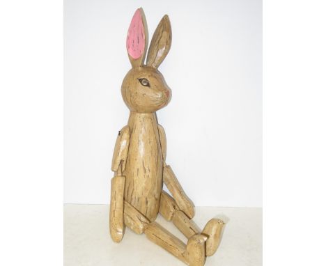 Large wooden shelf rabbit Overall length 72 cm