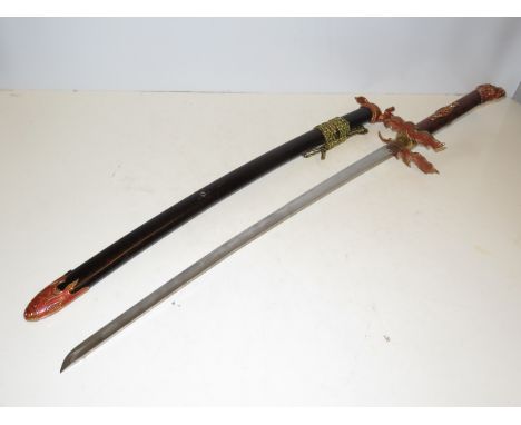 Ornamental samurai display sword &amp; scabbard