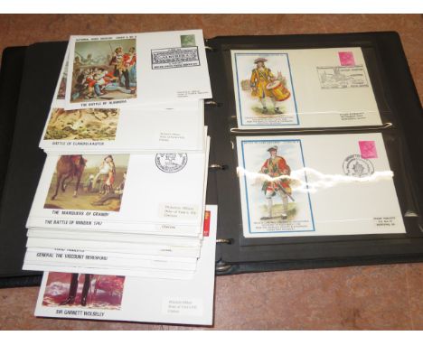 Collection of 73 army museum/military covers hagner album/loose