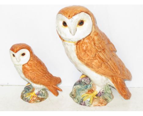 2x Beswick owls Largest 20 cm