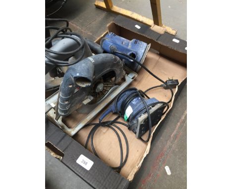 A box of power tools 