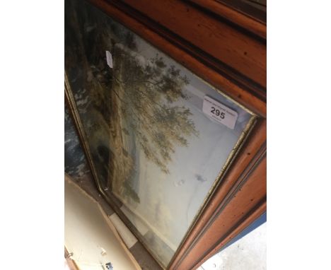 A framed Moorland view print by R Preston and a K Melling print ( in a tube) 
