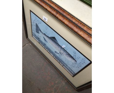 Two art prints of "Speckled Trout" signed by Dominique Perotin 