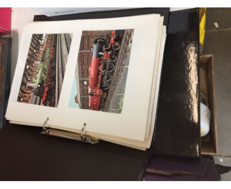 Two folders of vintage postcards 