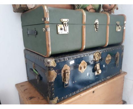 Two vintage travel trunks 