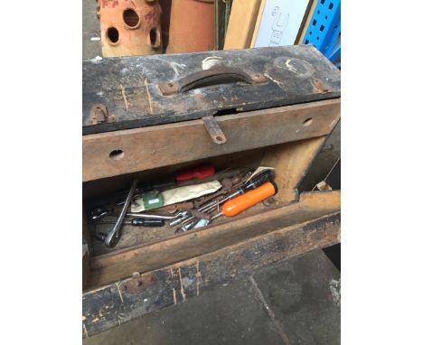 A joiners toolbox with tools 