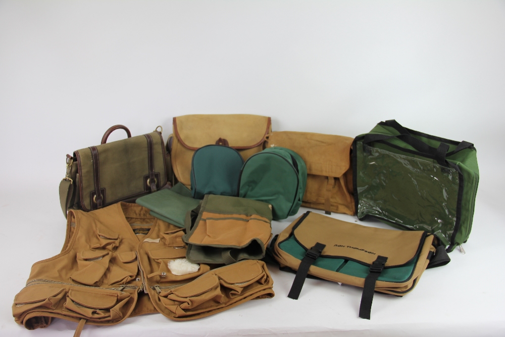 A Liddesdale Leather And Canvas Fishing Bag Vintage