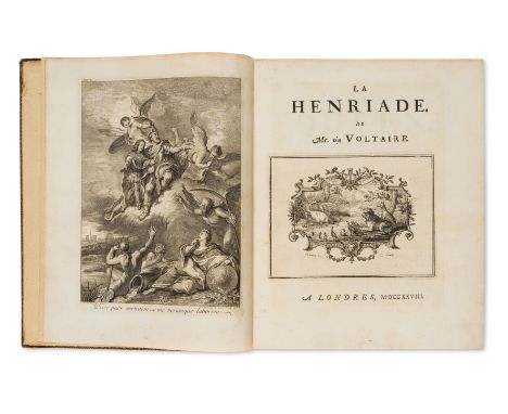Voltaire (François Marie Arouet de) La Henriade, 10pp. list of subscribers, engraved frontispiece, 10 plates, 10 vignettes an