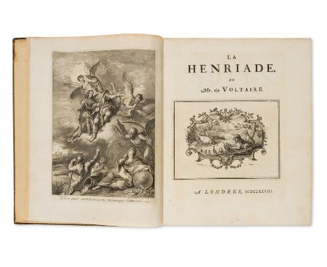 Voltaire (François Marie Arouet de) La Henriade, 10pp. list of subscribers, engraved frontispiece, 10 plates, 10 vignettes an