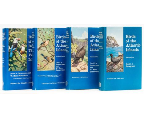 NO RESERVE Birds.- Bannerman (David Armitage) Birds of the Atlantic Islands, 4 vol., first edition, colour frontispieces, pla