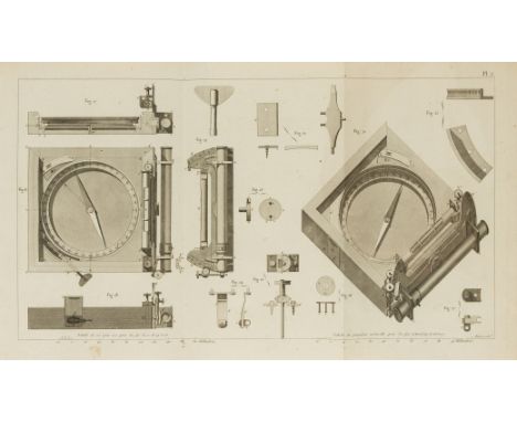 Svanberg (Jons) Exposition des opérations faites en Lapponie, pour la détermination d'un arc du méridien..., 3 folding engrav