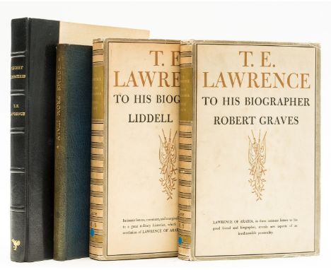 Lawrence (T.E.) To His Biographer Robert Graves ... Liddell Hart, 2 vol., number 13 of 1000 copies signed by Graves and Hart,