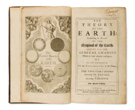 [Burnet (Thomas)] The Theory of the Earth: Containing an Account of the Original of the Earth, second edition, engraved front