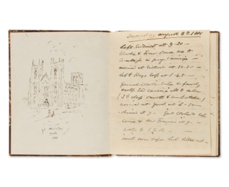 NO RESERVE Yorkshire.- Barlow (Rev. John Mount, Rector of Ewhurst, 1814-92) [Journey from Surrey to Yorkshire], autograph man