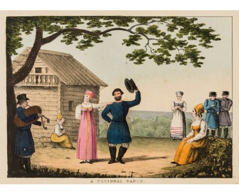 Europe.- Pinkerton (Robert) Russia: or, Miscellaneous Observations, 8 hand-coloured lithograph plates, bookplate to front pas