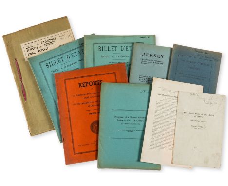 Channel Islands.- Billet d'Etat XV [2 copies], original printed wrappers, library stamps and manuscript annotations, some lig