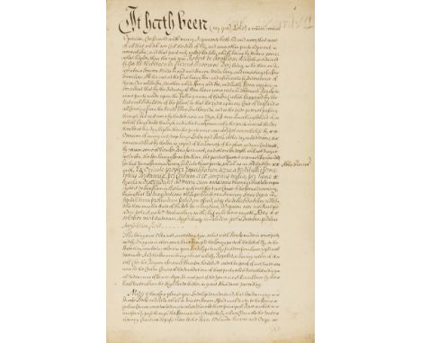 NO RESERVE Isle of Ely.- Edmonds (Sir Clement) [Report on the condition and history of the Isle of Ely] &amp; A Coppy of an O