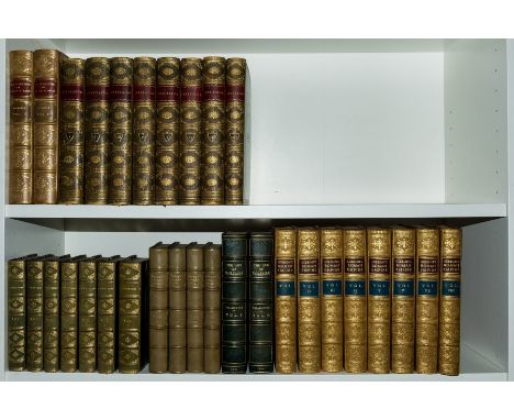 Bindings.- [Addison (Joseph), Sir R. Steele and others.] The Spectator, 8 vol., engraved vignette titles, tipped-in A.L.s fro