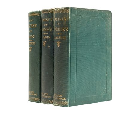 Darwin (Charles) The Descent of Man, second edition, "seventeenth thousand", half-title, previous owner's ink signature, illu